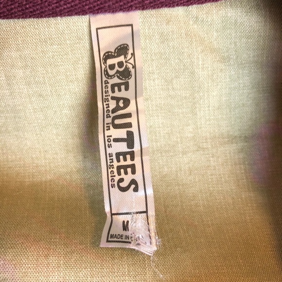 Girls cropped burgundy jacket - Picture 4 of 5